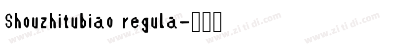 Shouzhitubiao regula字体转换